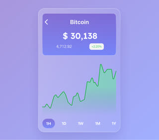 Regale Fondanza panoramica della piattaforma di crypto trading con dati in diretta